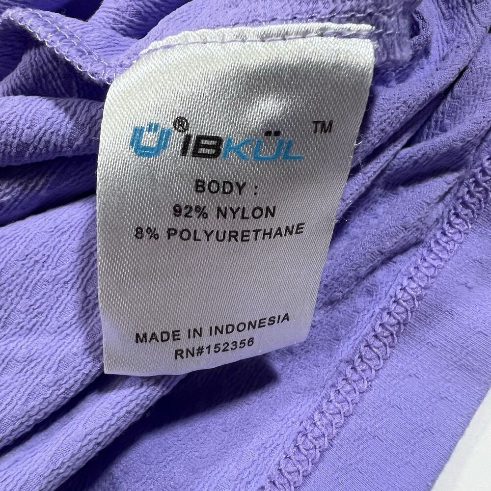 IBKUL Long Sleeve Purple Henley UPF 50 Quick Dry Tennis Golf Shirt Men's XXL - Picture 7 of 8